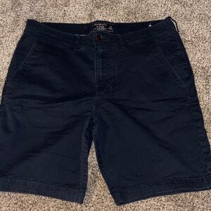 Abercrombie & Fitch Men's Dark Navy Shorts
